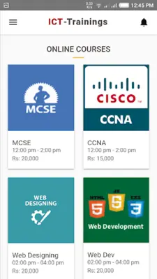 ICT-Trainings Official android App screenshot 0